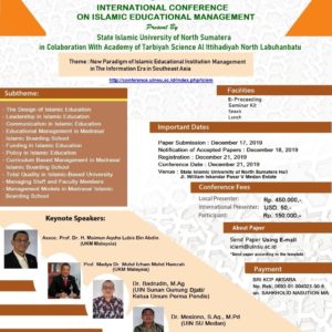 INTERNATIONAL CONFERENCE ON ISLAMIC EDUCATIONAL MANAGEMENT