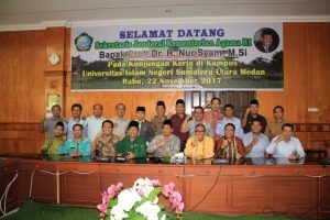 KUNJUNGAN  KERJA SEKRETARIS JENDERAL KEMENTERIAN AGAMA RI BAPAK PROF. DR H. NUR SYAM, MSi