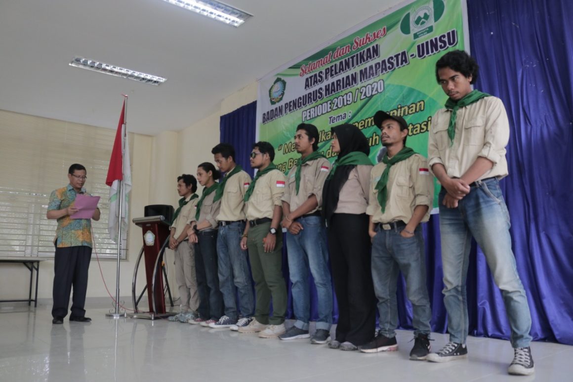 Pelantikan Badan Pengurus Harian MAPASTA UIN Sumatera Utara Periode 2019/2020