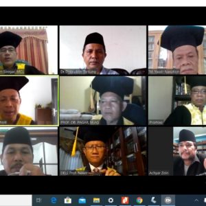 Perdana, Sidang Promosi Doktor Pascasarjana UIN SU Secara Online Berjalan Lancar