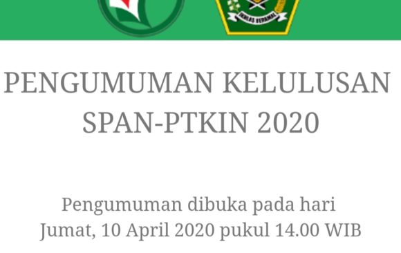 Pengumuman Kelulusan SPAN-PTKIN 2020