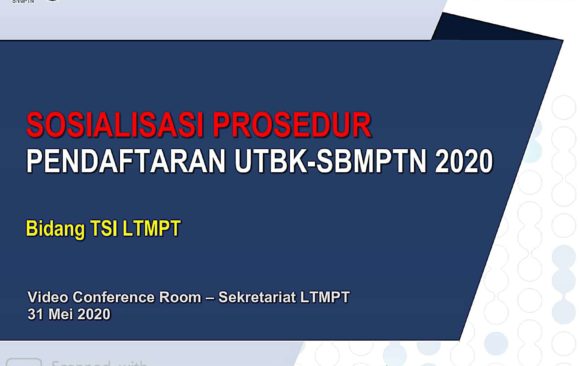 Sosialisasi Prosedur Pendaftaran UTBK-SBMPTN 2020