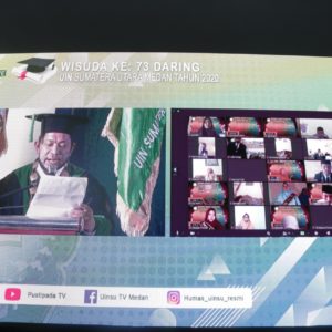 UIN SU Gelar Wisuda Sarjana ke-73 Daring Nasionalisme dan Agama Tidak Terpisahkan