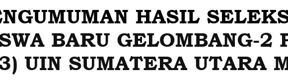 PENGUMUMAN HASIL SELEKSI PENERIMAAN MAHASISWA BARU GELOMBANG-2 PROGRAM MAGISTER (S2) DAN DOKTOR (S3) UIN SUMATERA UTARA MEDAN TAHUN 2020