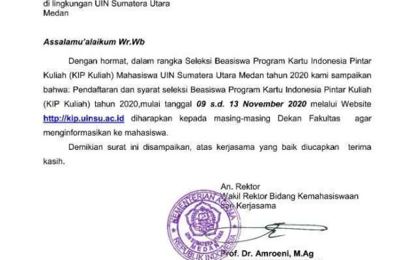 Seleksi Beasiswa Program Kartu Indonesia Pintar Kuliah (KIP Kuliah)