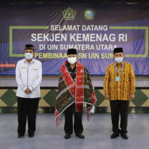 Sekjen Kemenag Berikan Pembinaan ASN di UIN Sumut