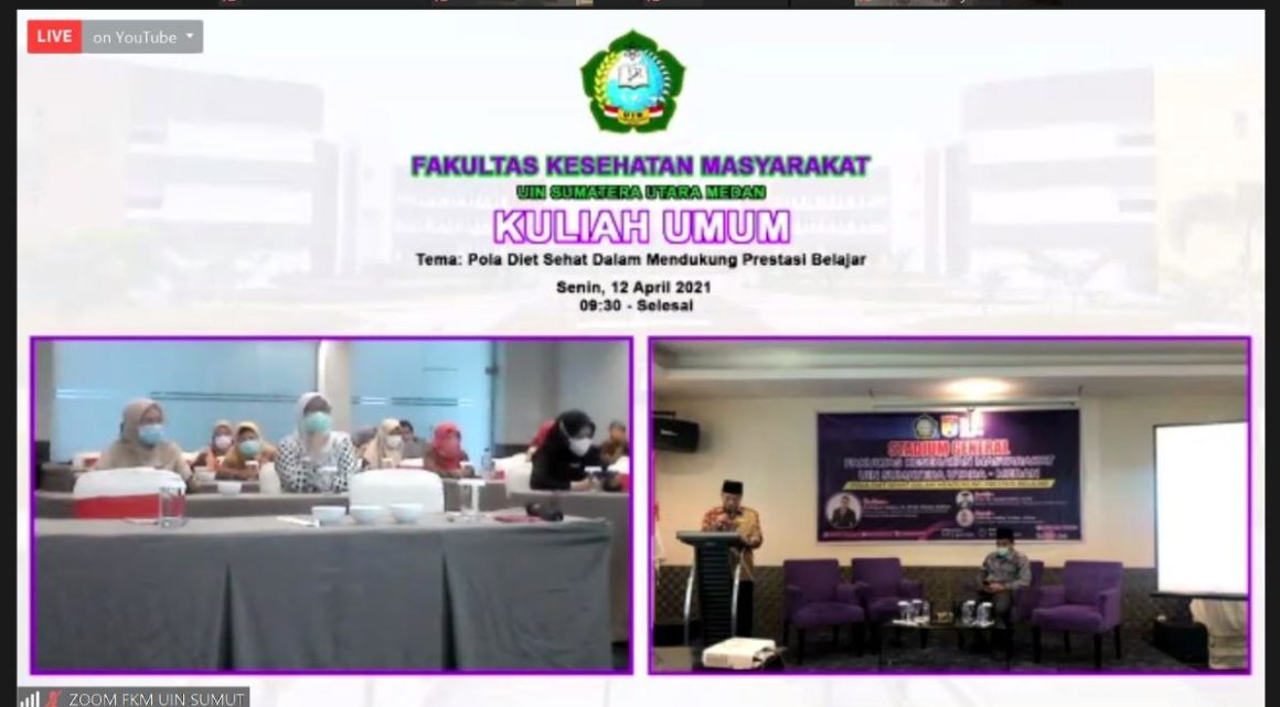 Pola Diet Sehat Dukung Prestasi Belajar Mahasiswa FKM UIN Sumut Gelar Kuliah Umum