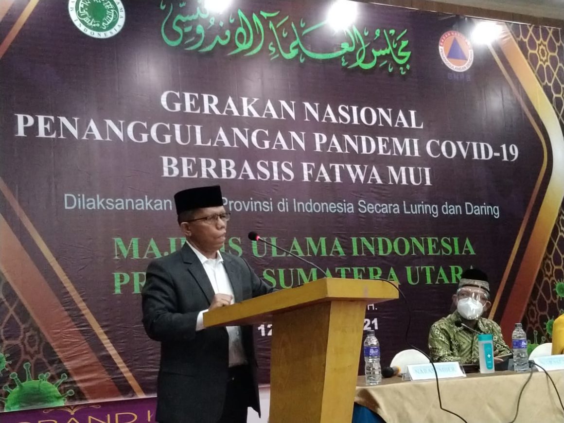 Rektor UIN Sumut Bicara Gerakan Nasional Penanggulangan Covid-19 Berbasis Fatwa MUI