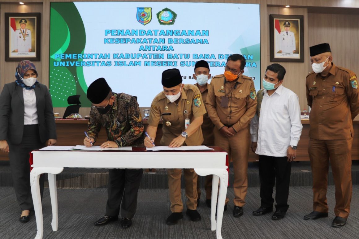 UIN Sumut dan Pemkab Batu Bara Tandatangani Nota Kesepahaman. Perkembangan Kampus Harus Ditransfer untuk Kemajuan Pembangunan Daerah