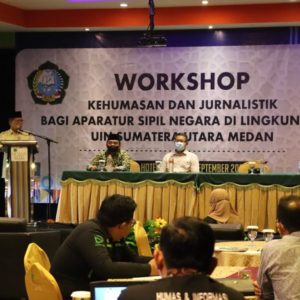 UIN Sumut Gelar Workshop Kehumasan-Jurnalistik : Era Media Tentukan Arah Dunia