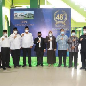 Prof Syahrin Pimpin Peluncuran Logo Dies Natalis ke-48 UIN Sumut